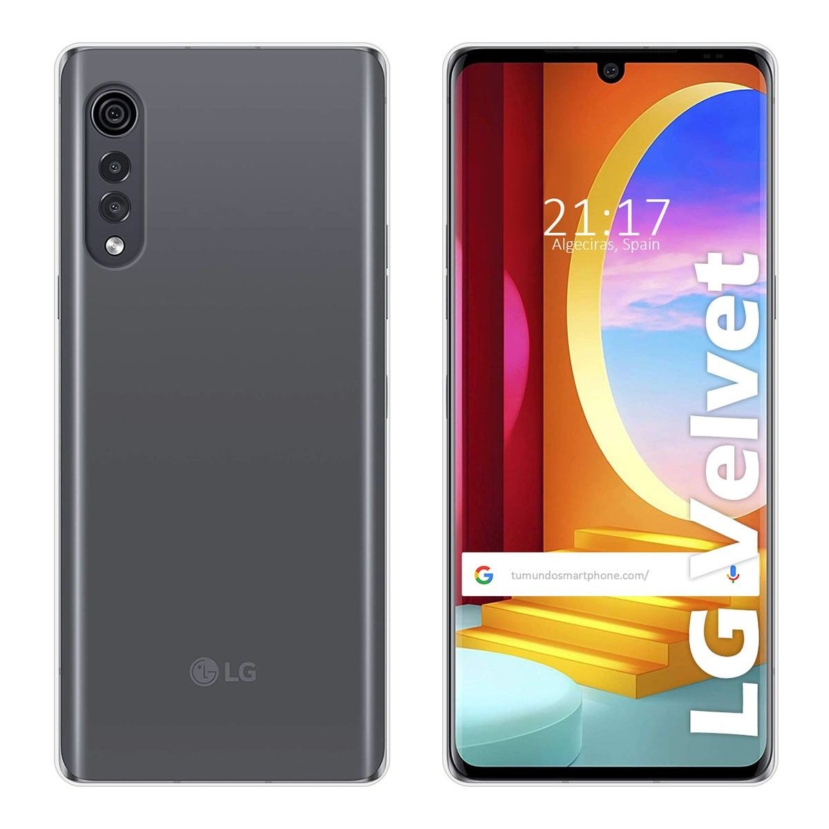 Funda Silicona Gel TPU Transparente para Lg Velvet 5G