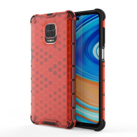 Funda Tipo Honeycomb Armor (Pc+Tpu) Roja para Xiaomi Redmi Note 9