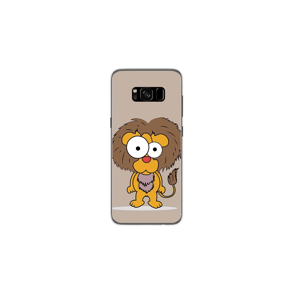 Funda Gel Tpu para Samsung Galaxy S8 Diseño Leon Dibujos