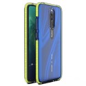 Funda Silicona Gel Tpu transparente con Marco Amarillo para Xiaomi Redmi Note 9