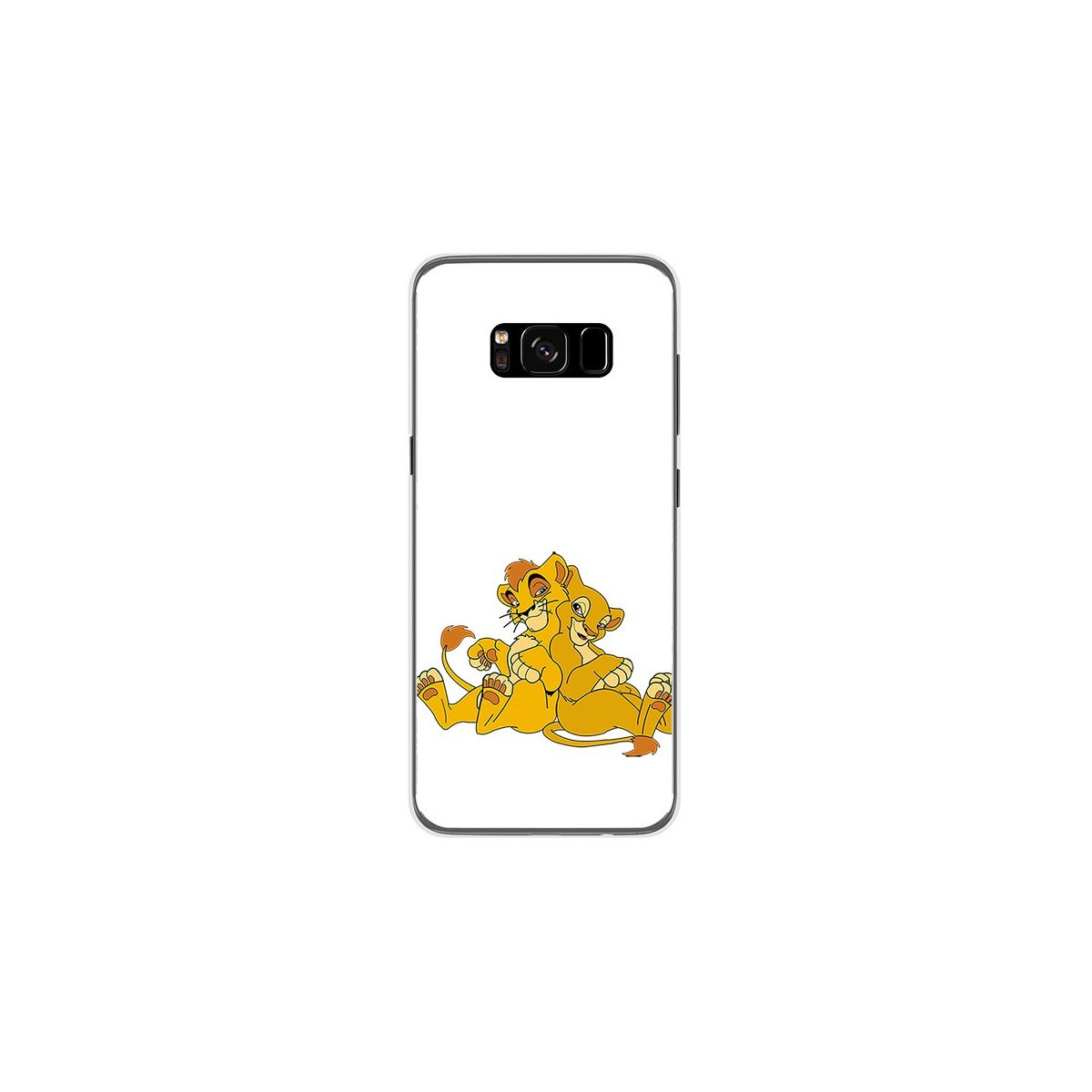 Funda Gel Tpu para Samsung Galaxy S8 Diseño Leones Dibujos