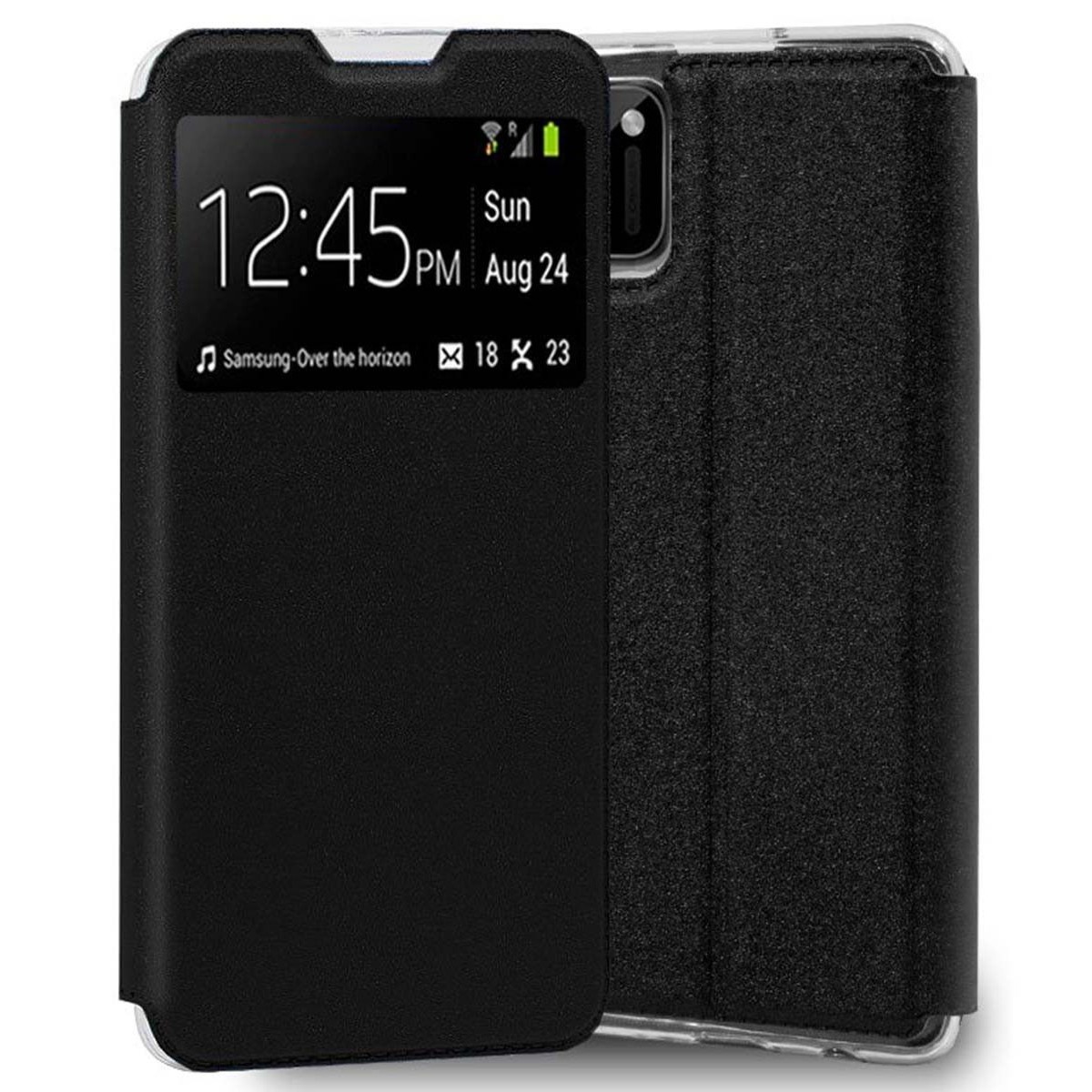 Funda Libro Soporte con Ventana para Realme C11 color Negra