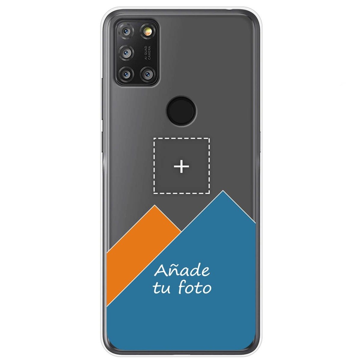 Personaliza tu Funda Gel Silicona Transparente con tu Fotografia para Alcatel 3X 4CAM dibujo personalizada