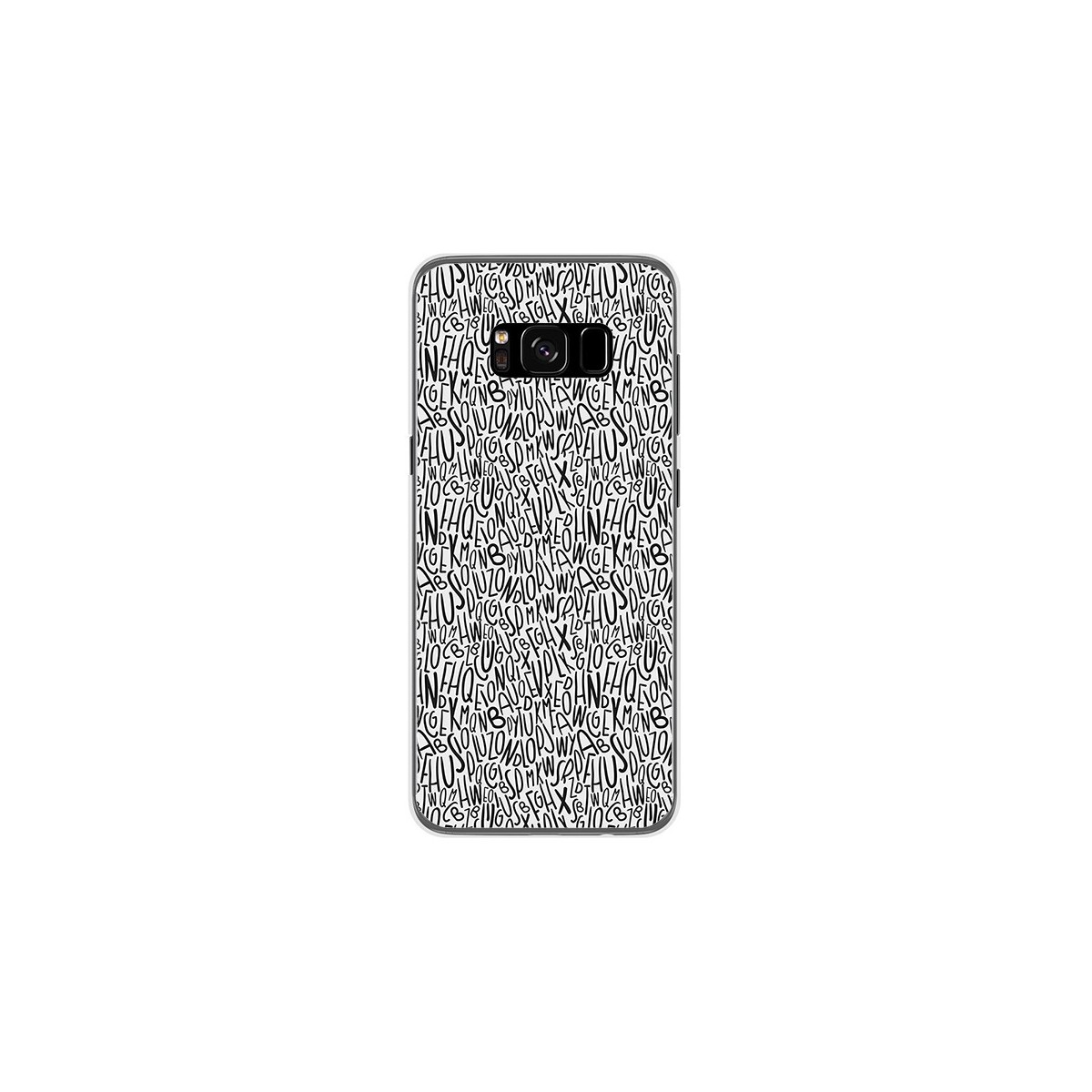 Funda Gel Tpu para Samsung Galaxy S8 Diseño Letras Dibujos
