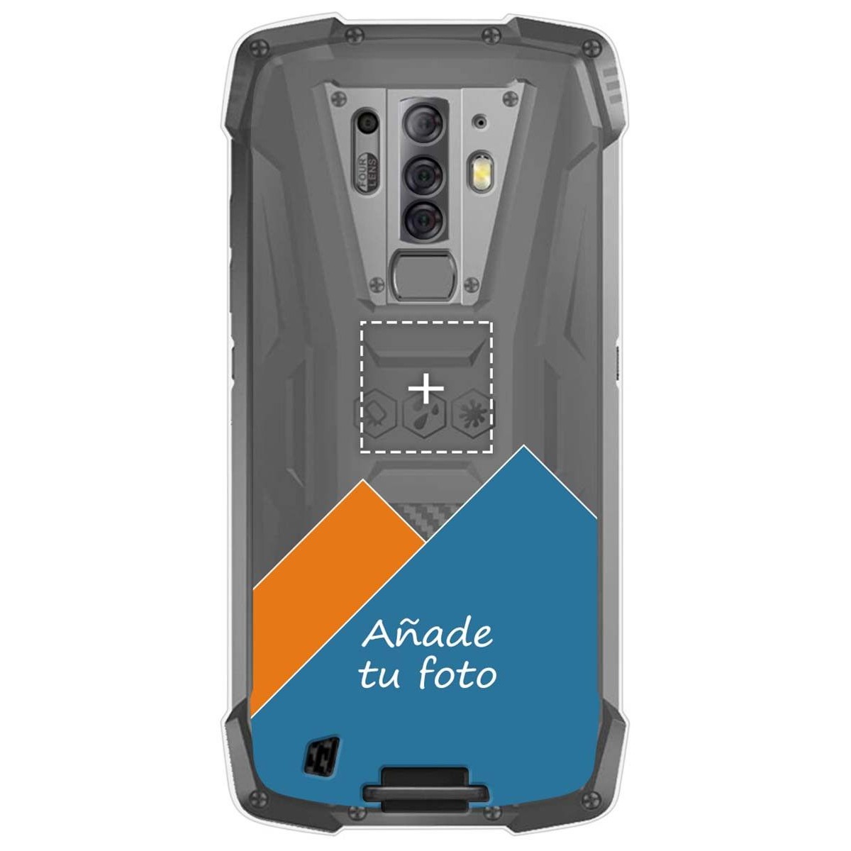 Personaliza tu Funda Gel Silicona Transparente con tu Fotografia para Blackview BV6900 / BV6900 Pro dibujo personalizada