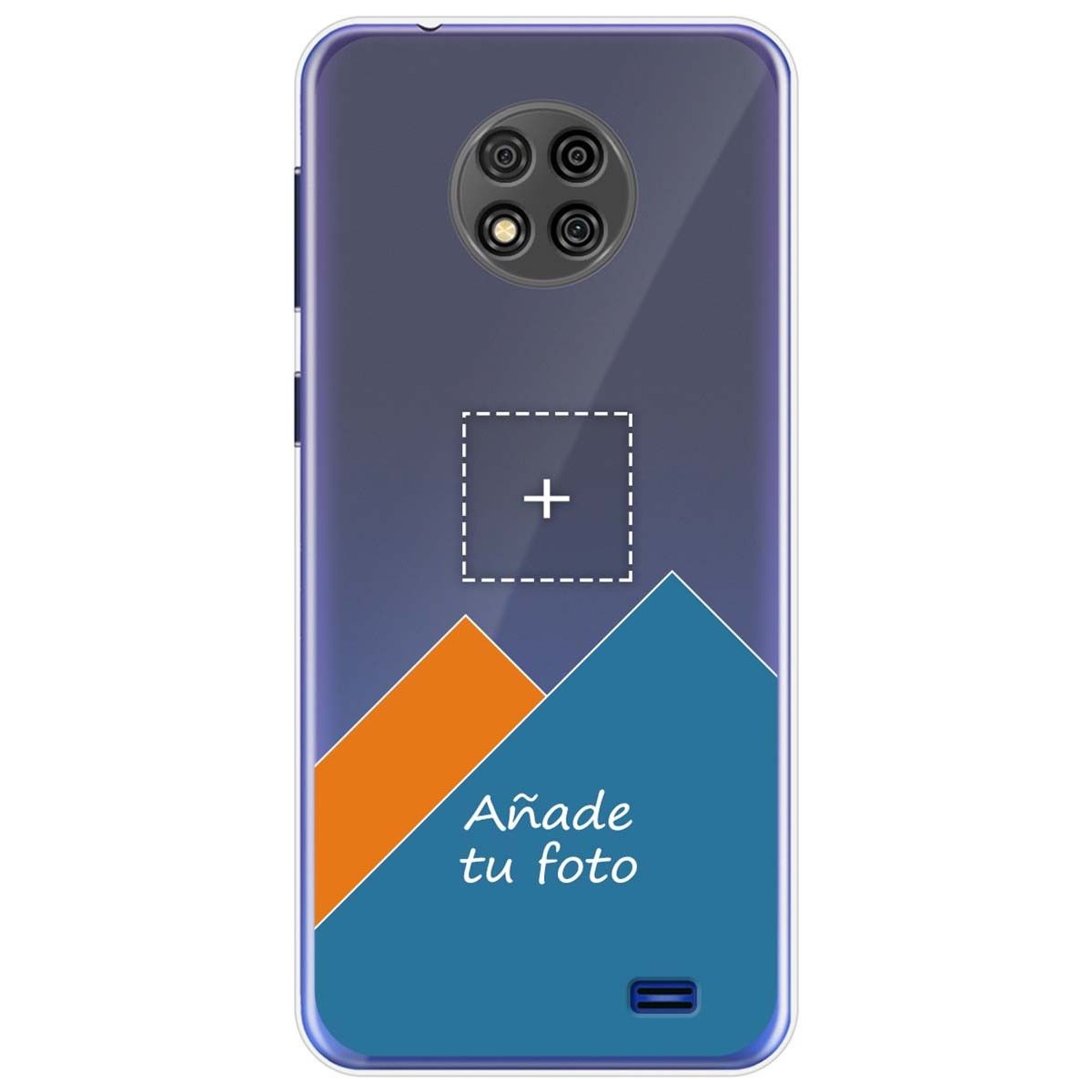 Personaliza tu Funda Gel Silicona Transparente con tu Fotografia para Oukitel C19 dibujo personalizada