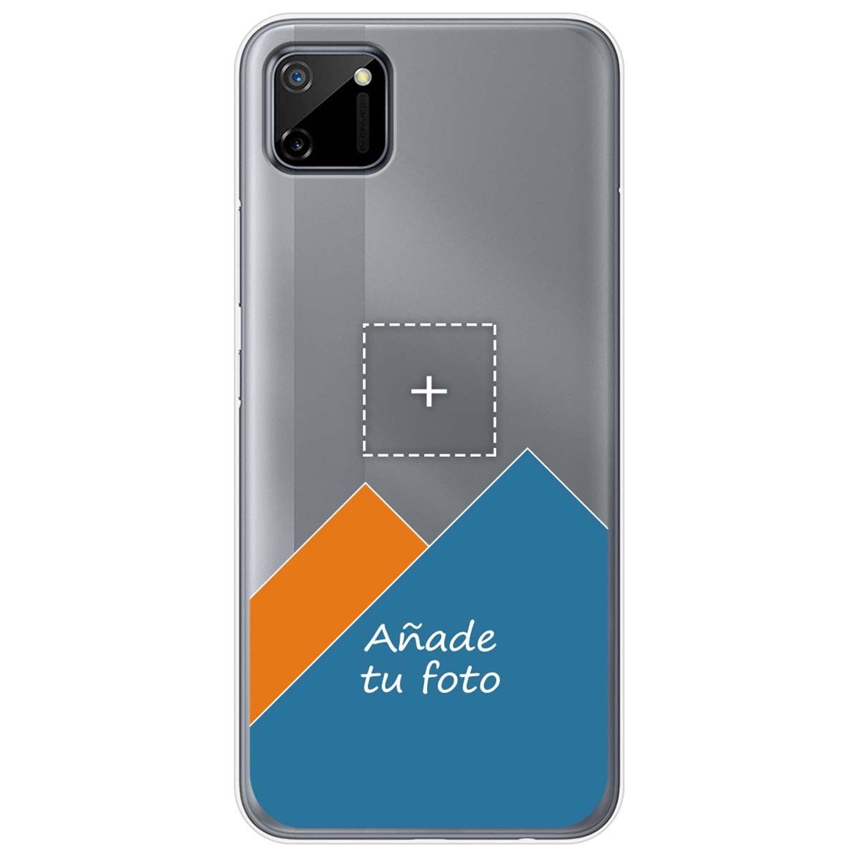 Personaliza tu Funda Gel Silicona Transparente con tu Fotografia para Realme C11 dibujo personalizada