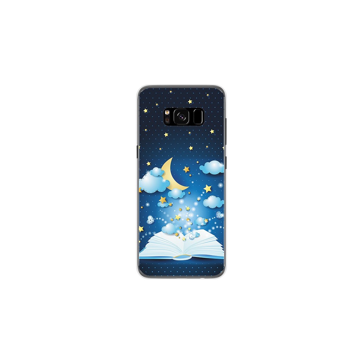 Funda Gel Tpu para Samsung Galaxy S8 Diseño Libro Cuentos Dibujos