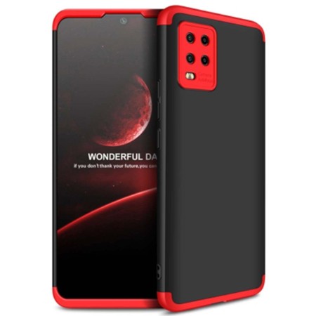 Funda Carcasa GKK 360 para Xiaomi Mi 10 Lite color Negra / Roja