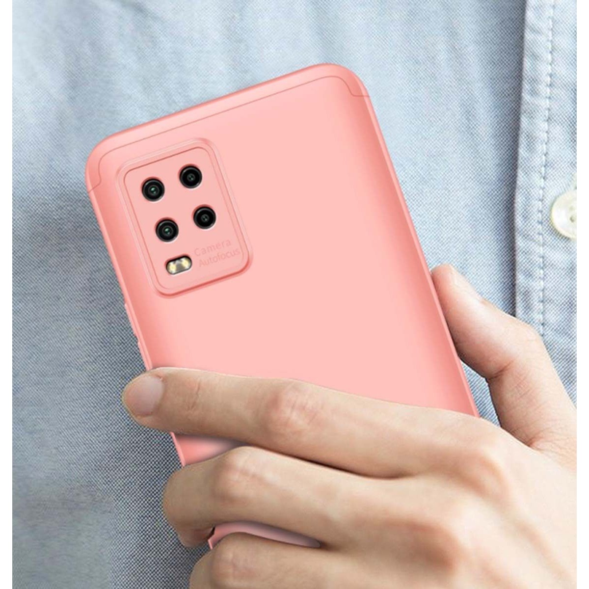 Funda Carcasa GKK 360 para Xiaomi Mi 10 Lite color Rosa