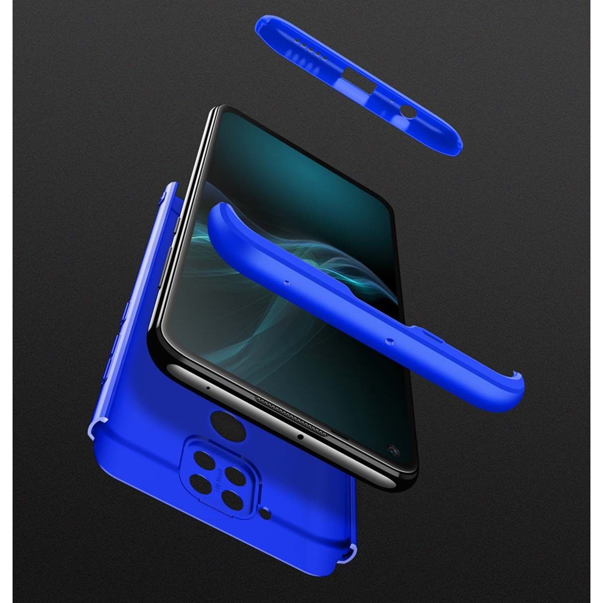 Funda Carcasa GKK 360 para Xiaomi Redmi Note 9 color Azul