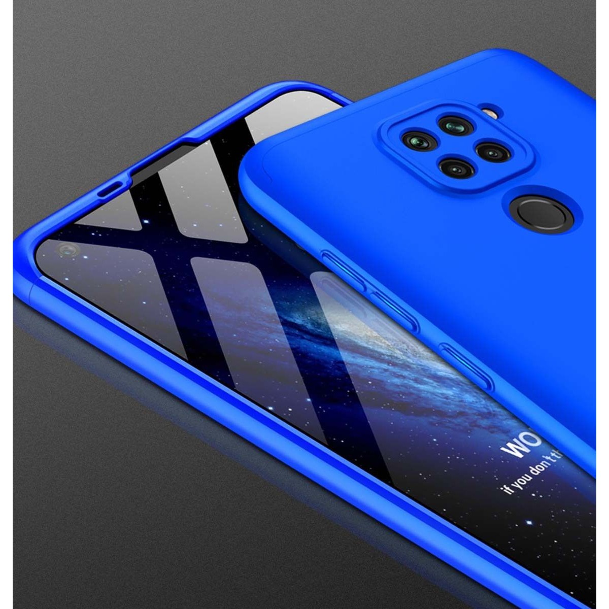 Funda Carcasa GKK 360 para Xiaomi Redmi Note 9 color Azul