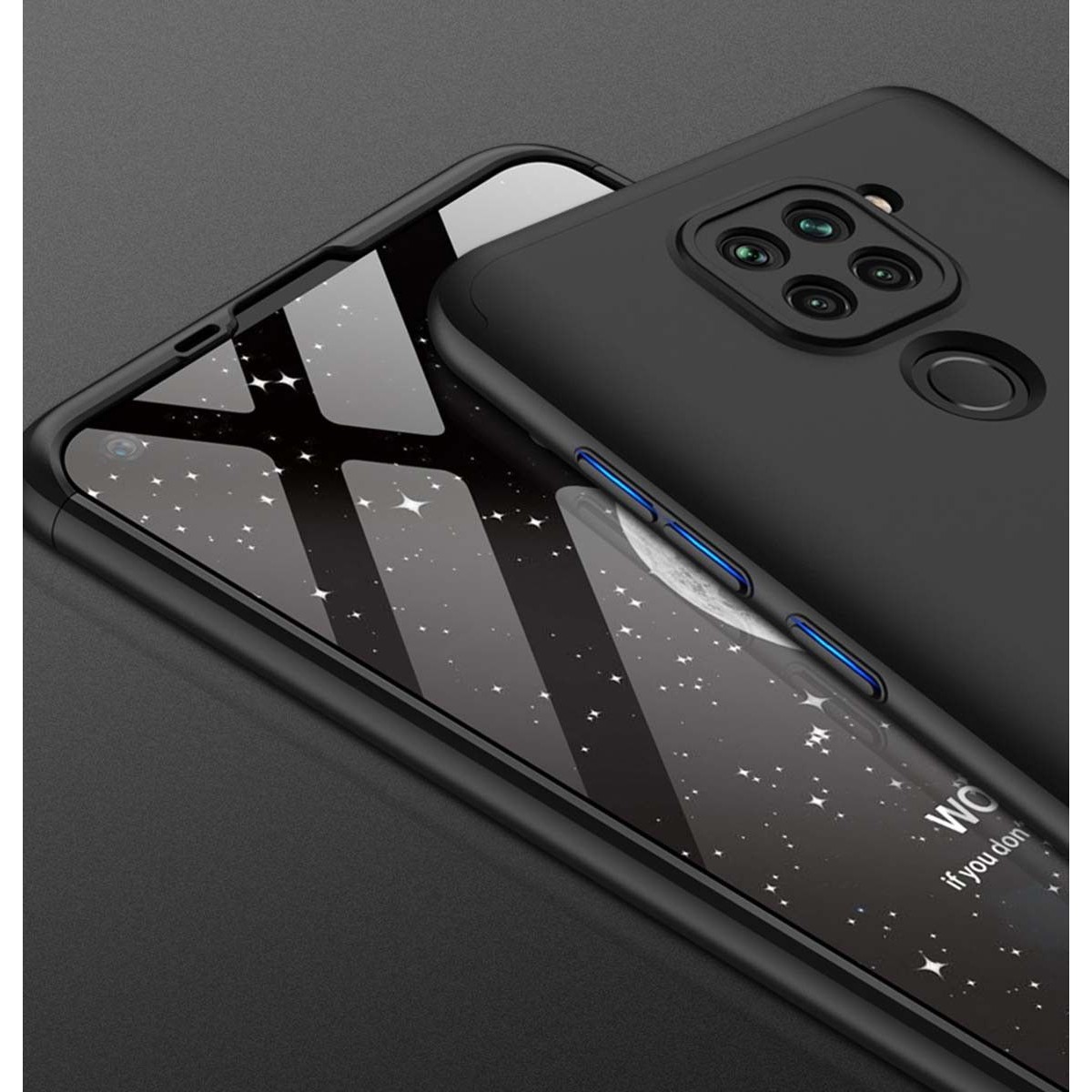 Funda Carcasa GKK 360 para Xiaomi Redmi Note 9 color Negra