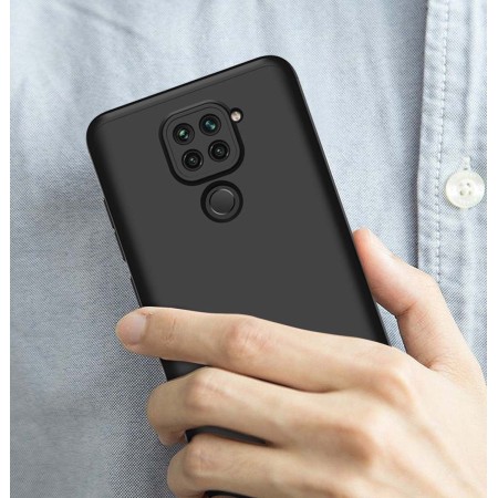 Funda Carcasa GKK 360 para Xiaomi Redmi Note 9 color Negra