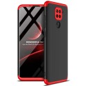 Funda Carcasa GKK 360 para Xiaomi Redmi Note 9 color Negra / Roja