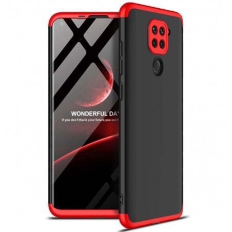Funda Carcasa GKK 360 para Xiaomi Redmi Note 9 color Negra / Roja
