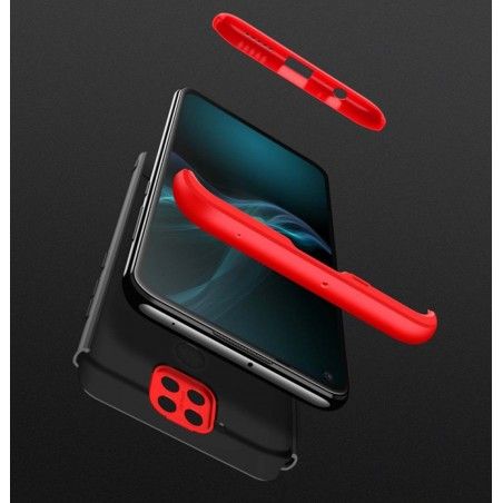 Funda Carcasa GKK 360 para Xiaomi Redmi Note 9 color Negra / Roja
