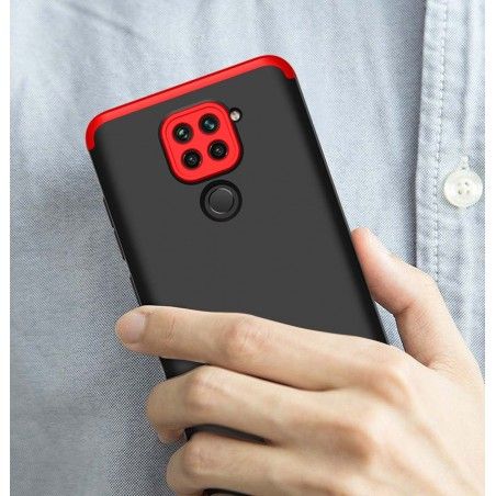 Funda Carcasa GKK 360 para Xiaomi Redmi Note 9 color Negra / Roja