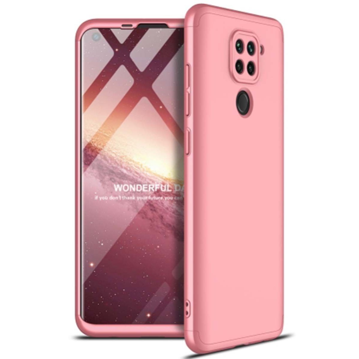 Funda Carcasa GKK 360 para Xiaomi Redmi Note 9 color Rosa