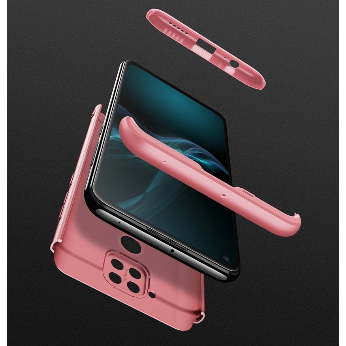 Funda Carcasa GKK 360 para Xiaomi Redmi Note 9 color Rosa