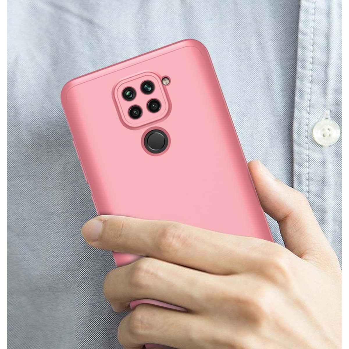 Funda Carcasa GKK 360 para Xiaomi Redmi Note 9 color Rosa