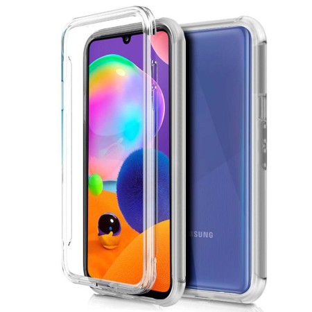 Funda Completa Transparente Pc + Tpu Full Body 360 para Samsung Galaxy A31