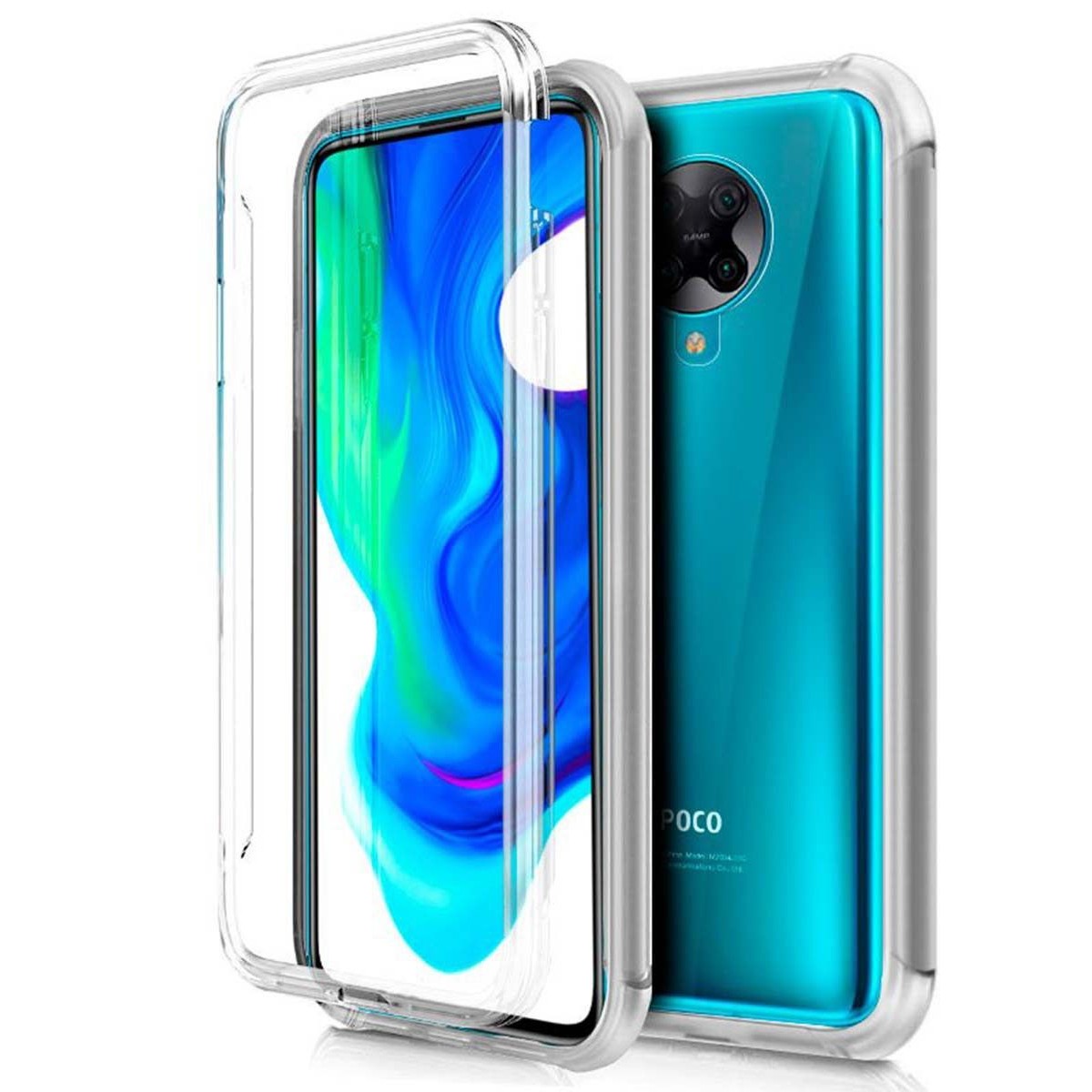 Funda Completa Transparente Pc + Tpu Full Body 360 para Xiaomi POCO F2 Pro