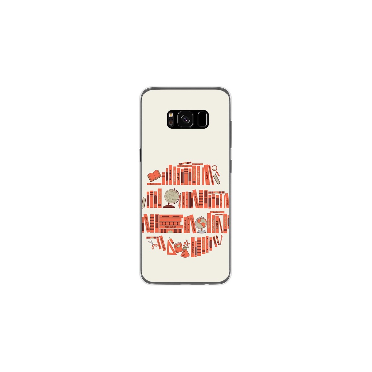 Funda Gel Tpu para Samsung Galaxy S8 Diseño Mundo Libro Dibujos