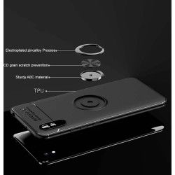 Funda Magnetica Soporte con Anillo Giratorio 360 para Xiaomi Redmi 9A / 9AT Roja