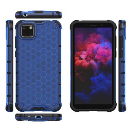 Funda Tipo Honeycomb Armor (Pc+Tpu) Azul para Huawei Y5p