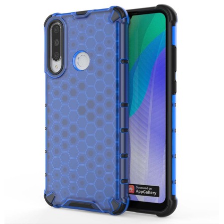 Funda Tipo Honeycomb Armor (Pc+Tpu) Azul para Huawei Y6p