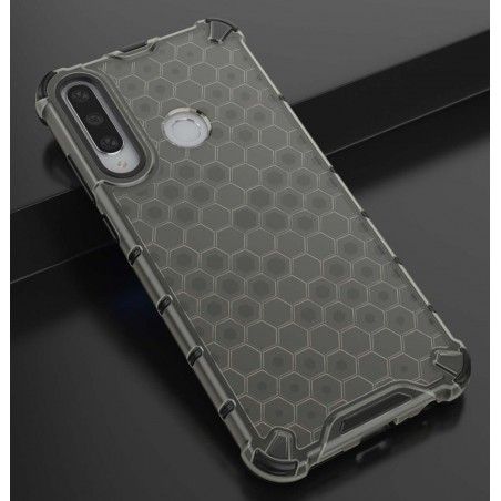 Funda Tipo Honeycomb Armor (Pc+Tpu) Negra para Huawei Y6p