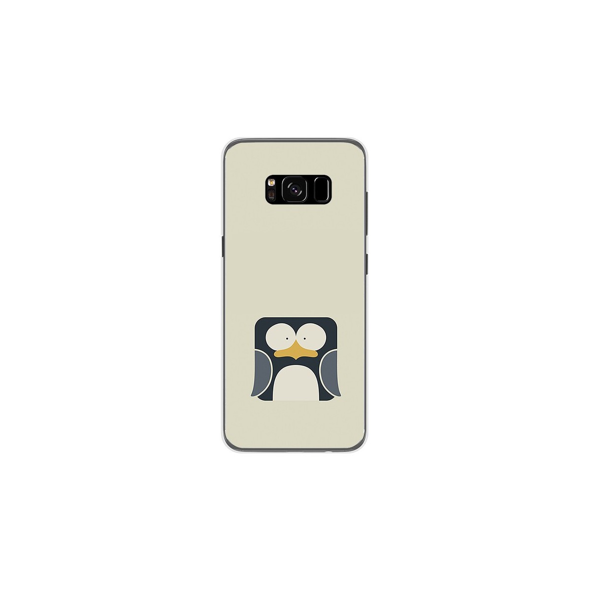 Funda Gel Tpu para Samsung Galaxy S8 Diseño Pingüino Dibujos
