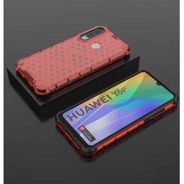 Funda Tipo Honeycomb Armor (Pc+Tpu) Roja para Huawei Y6p 2
