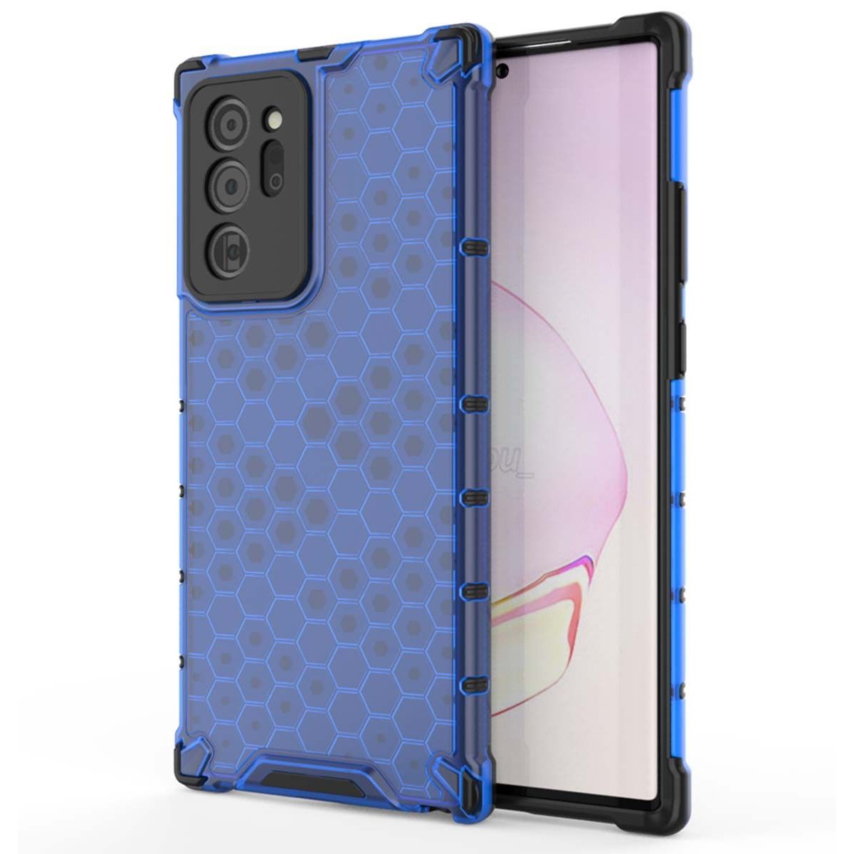 Funda Tipo Honeycomb Armor (Pc+Tpu) Azul para Samsung Galaxy Note 20