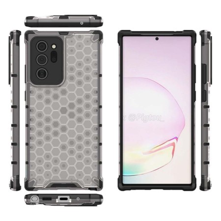 Funda Tipo Honeycomb Armor (Pc+Tpu) Transparente para Samsung Galaxy Note 20