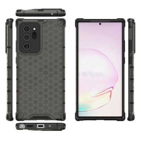 Funda Tipo Honeycomb Armor (Pc+Tpu) Negra para Samsung Galaxy Note 20 Ultra