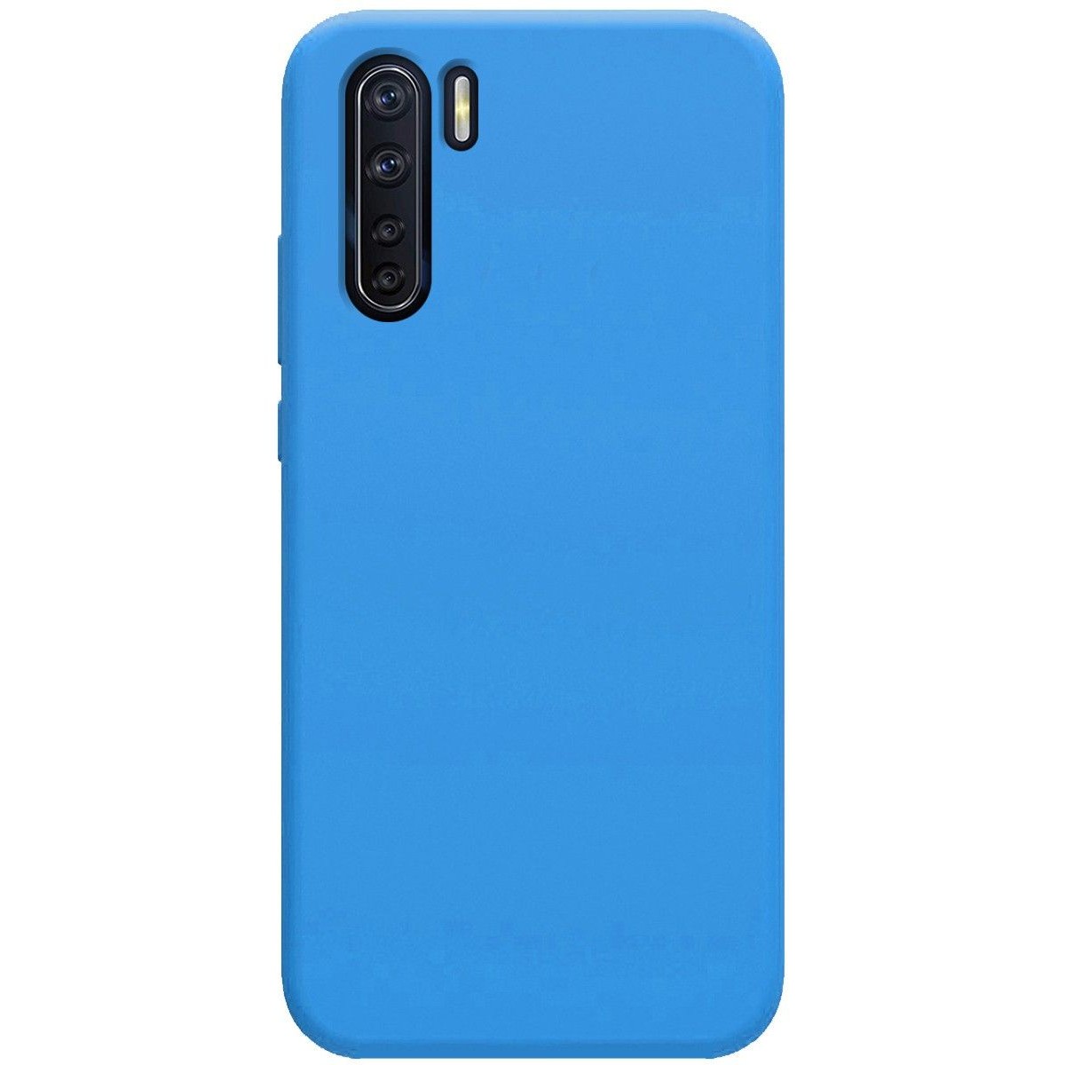 Funda Silicona Líquida Ultra Suave para Oppo A91 color Azul