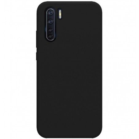 Funda Silicona Líquida Ultra Suave para Oppo A91 color Negra