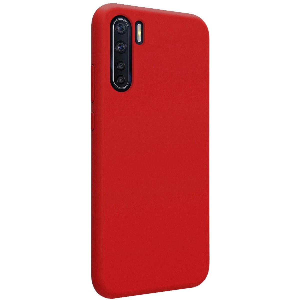 Funda Silicona Líquida Ultra Suave para Oppo A91 color Roja