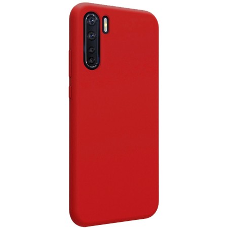 Funda Silicona Líquida Ultra Suave para Oppo A91 color Roja