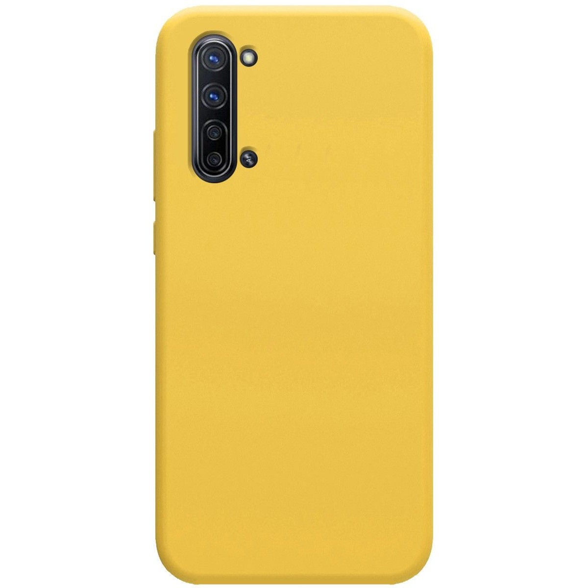 Funda Silicona Líquida Ultra Suave para Oppo Find X2 Lite color Amarilla