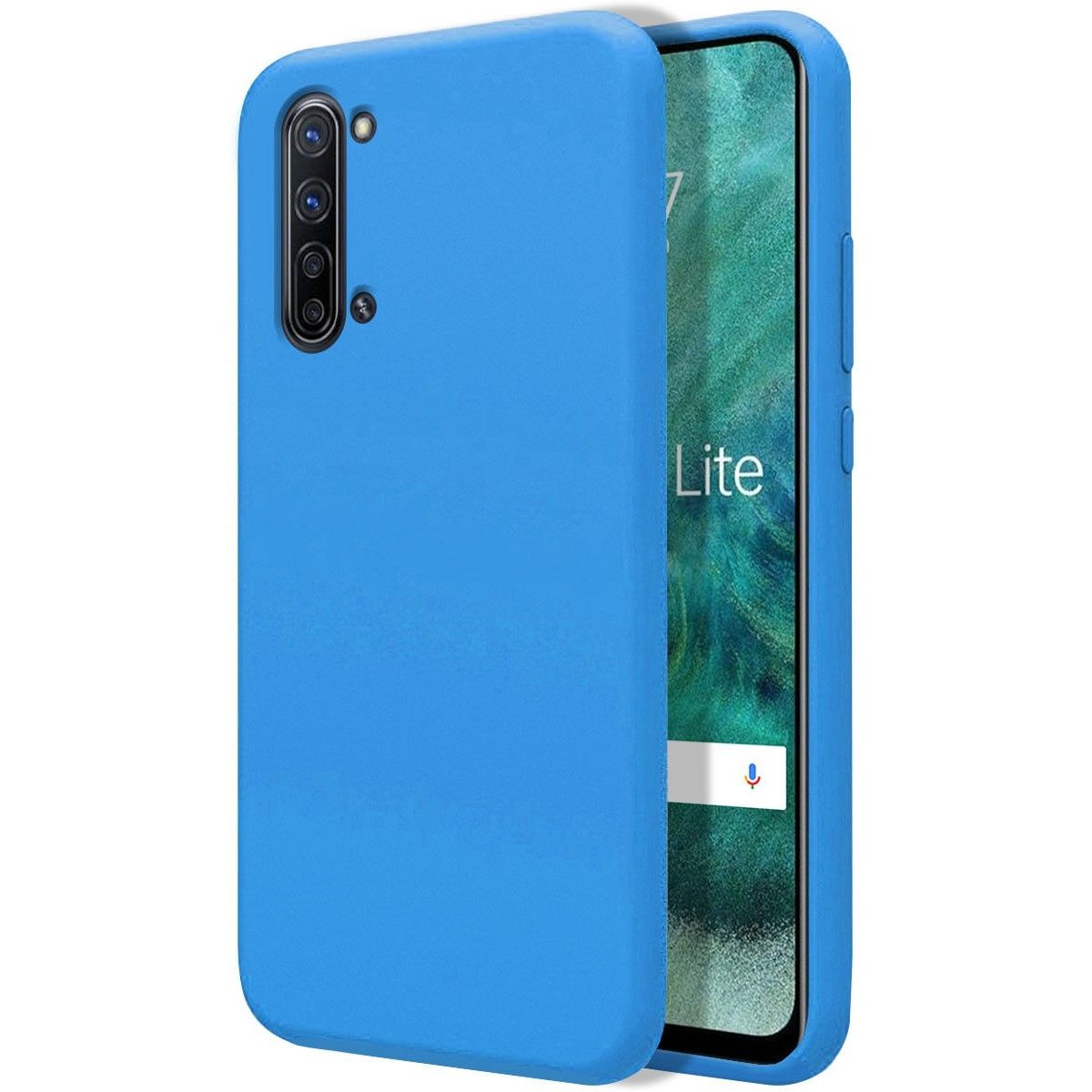 Funda Silicona Líquida Ultra Suave para Oppo Find X2 Lite color Azul