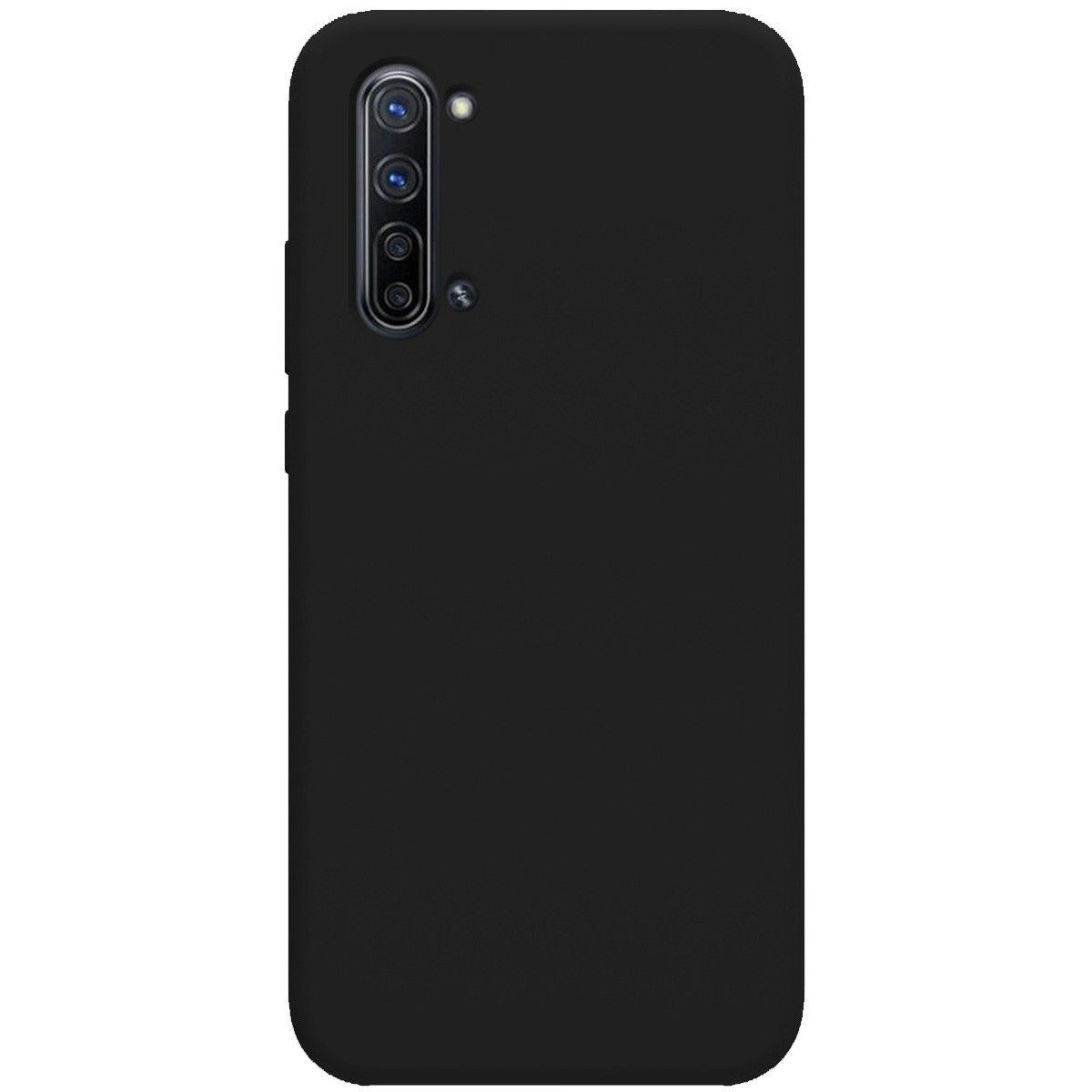 Funda Silicona Líquida Ultra Suave para Oppo Find X2 Lite color Negra