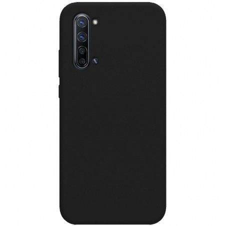Funda Silicona Líquida Ultra Suave para Oppo Find X2 Lite color Negra