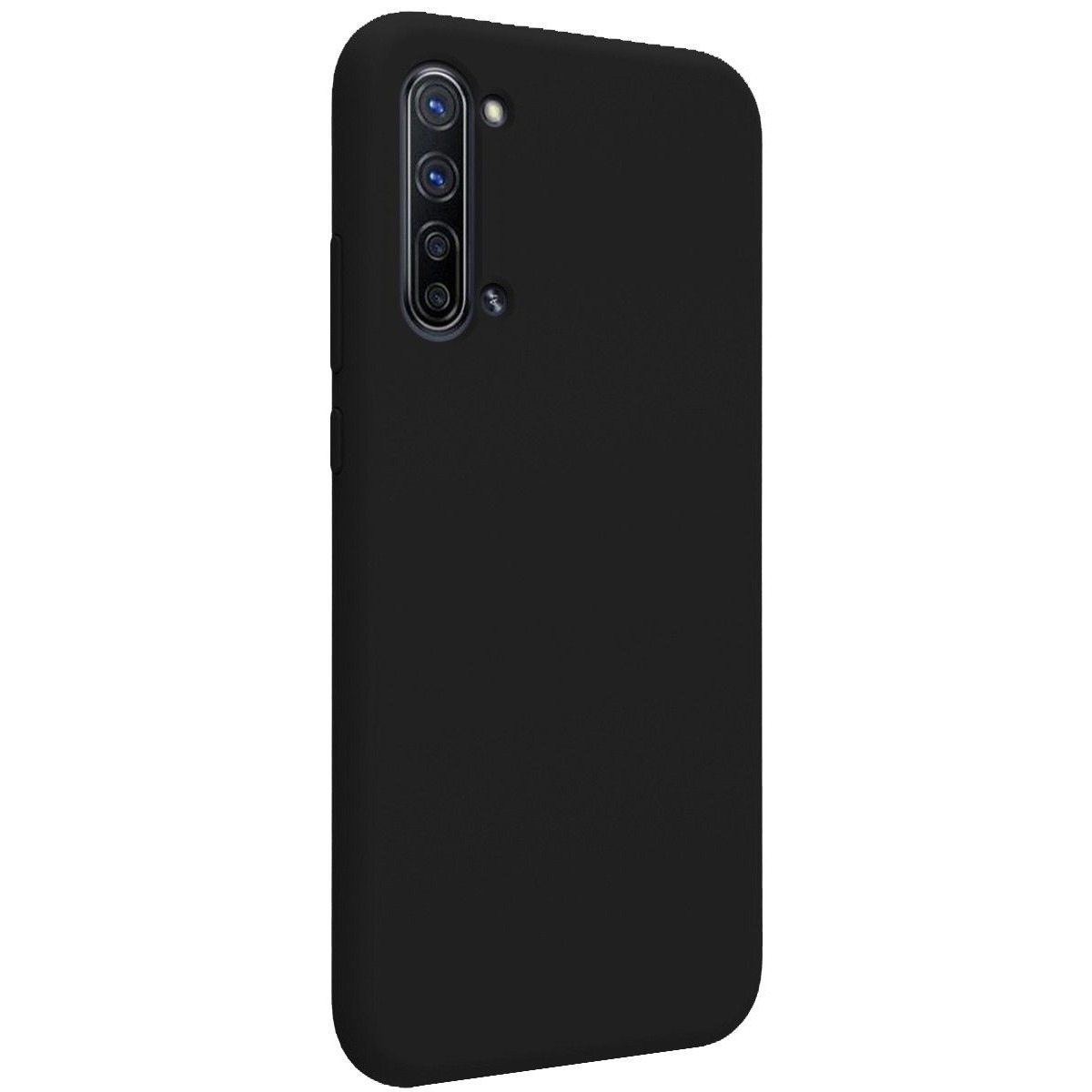 Funda Silicona Líquida Ultra Suave para Oppo Find X2 Lite color Negra