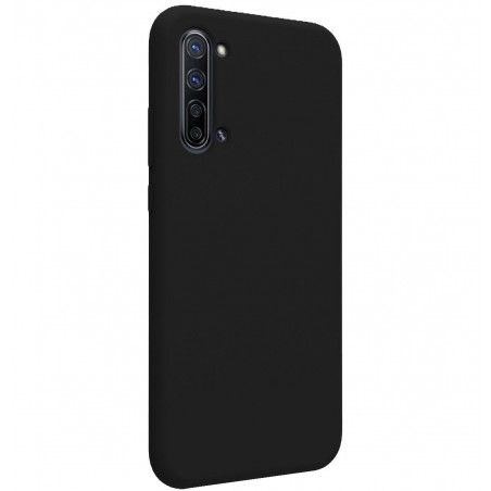 Funda Silicona Líquida Ultra Suave para Oppo Find X2 Lite color Negra