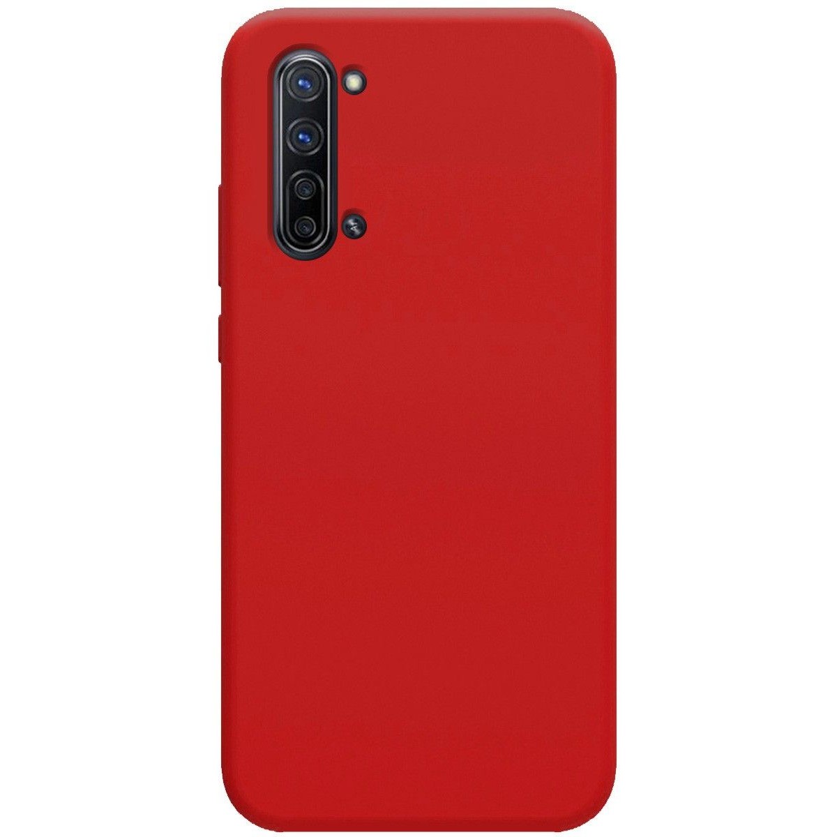 Funda Silicona Líquida Ultra Suave para Oppo Find X2 Lite color Roja