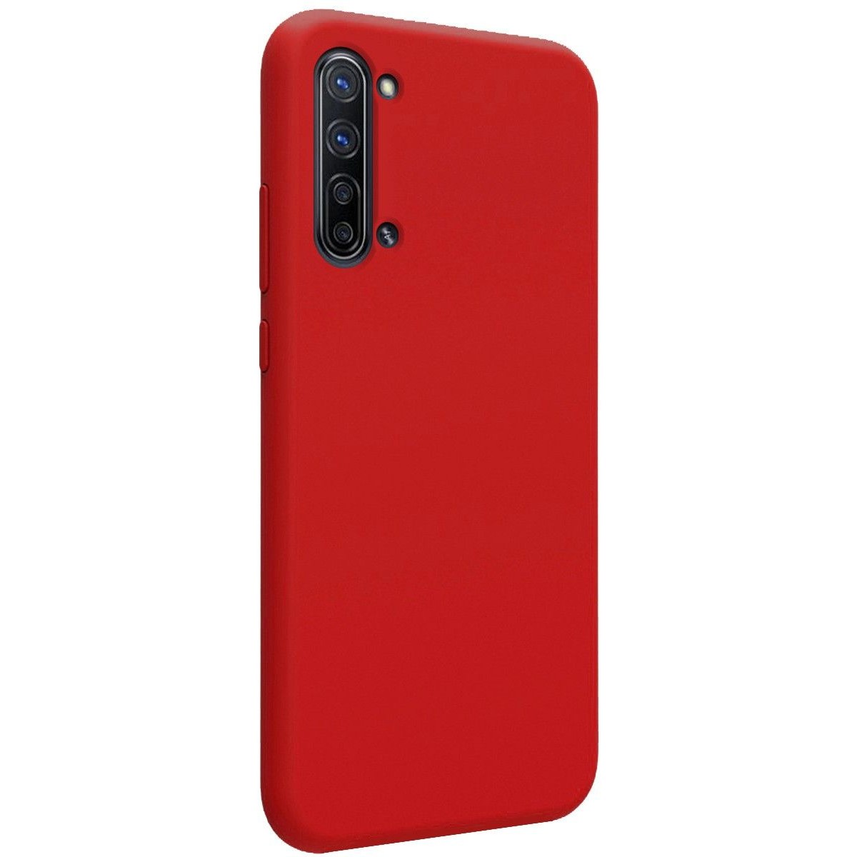 Funda Silicona Líquida Ultra Suave para Oppo Find X2 Lite color Roja