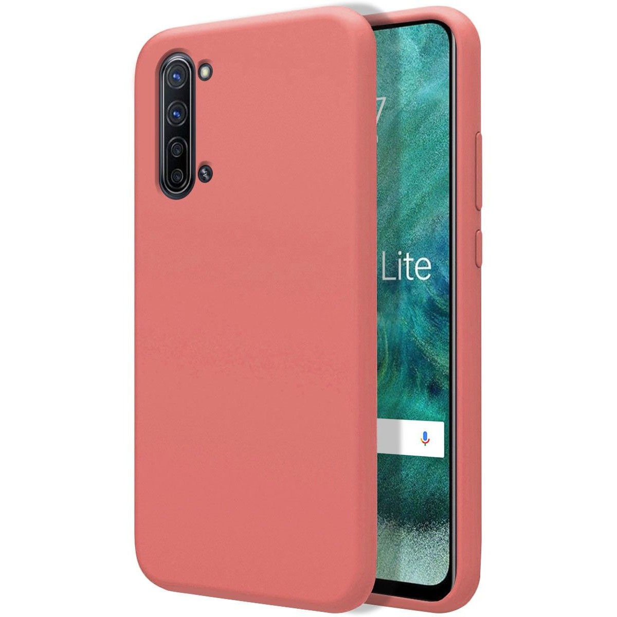 Funda Silicona Líquida Ultra Suave para Oppo Find X2 Lite color Rosa